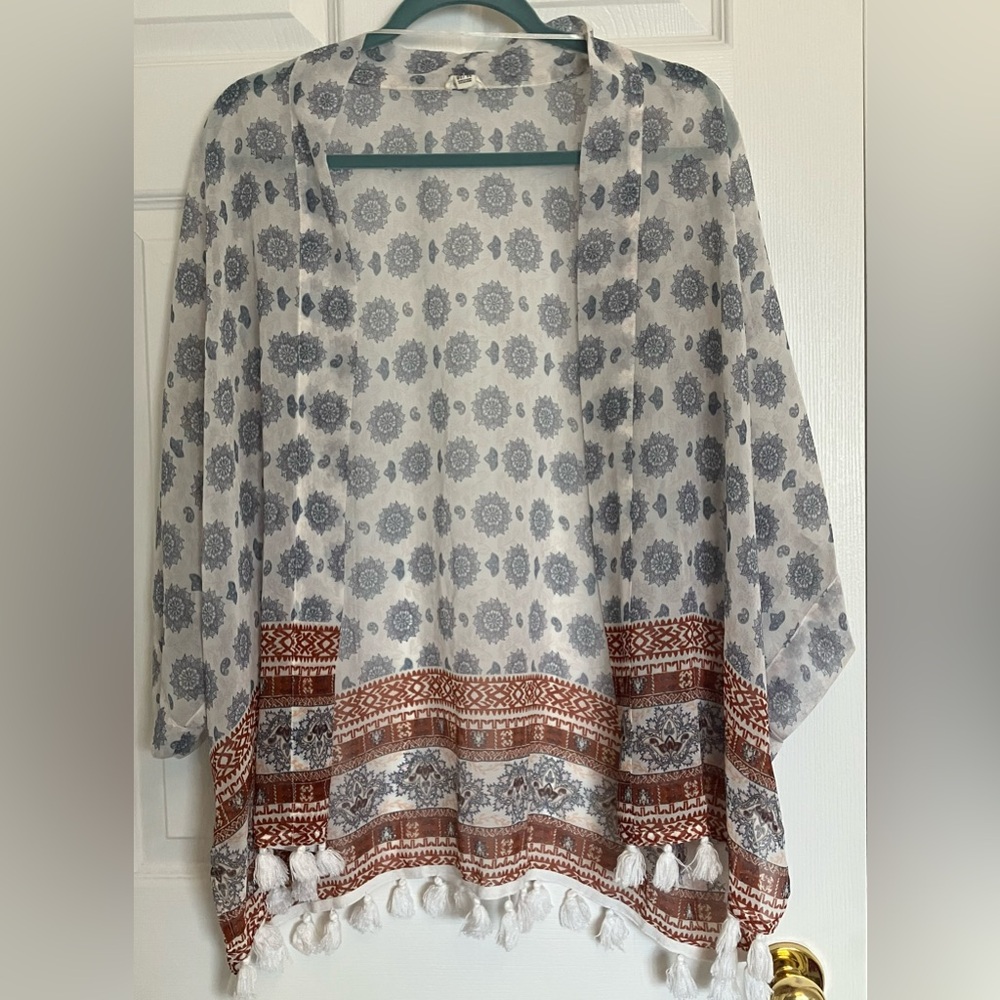 Garage boho beach cover up/ shawl/ wrap